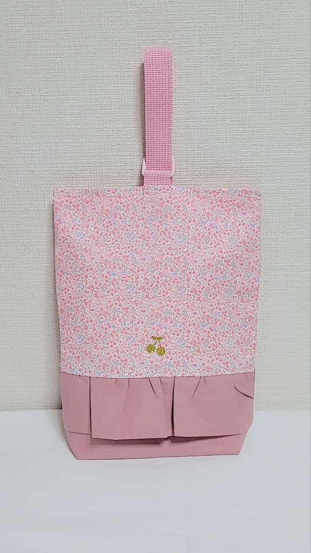 ぐみ様☆専用95.入園入学 ピンク 花柄フリル付き 5点セット