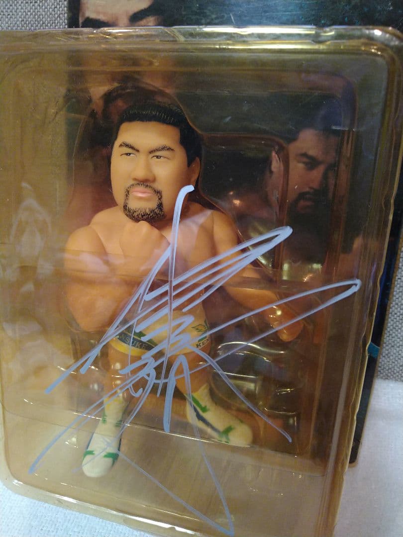 未開封　HAO 佐々木健介　ソフビフィギュア　サイン入り。新日、全日、NOAH