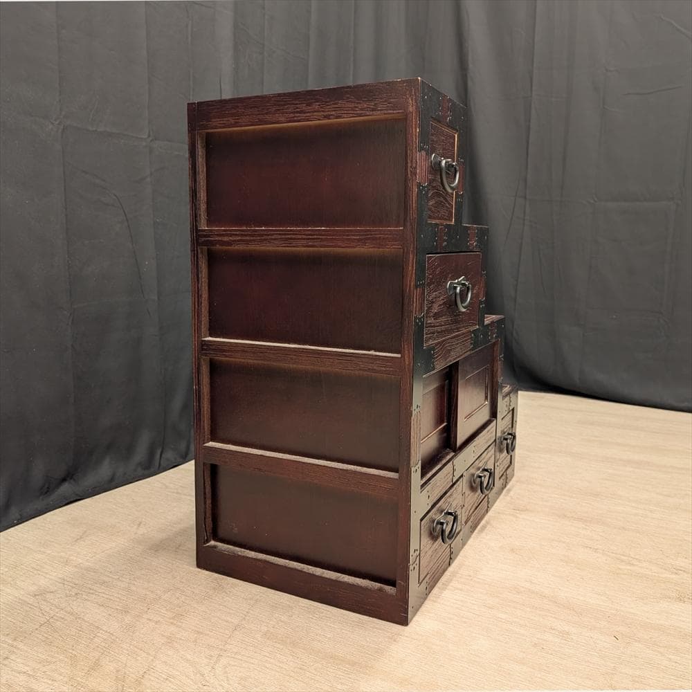 美品　階段箪笥　時代箪笥　和箪笥　整理箪笥　タンス　チェスト　引き出し　小振り
