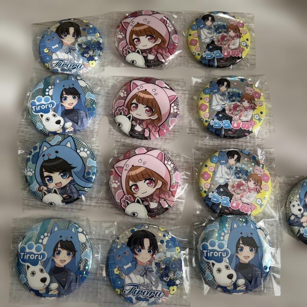 ちろぴの　よみうりランドはなびよりコラボ缶バッジ