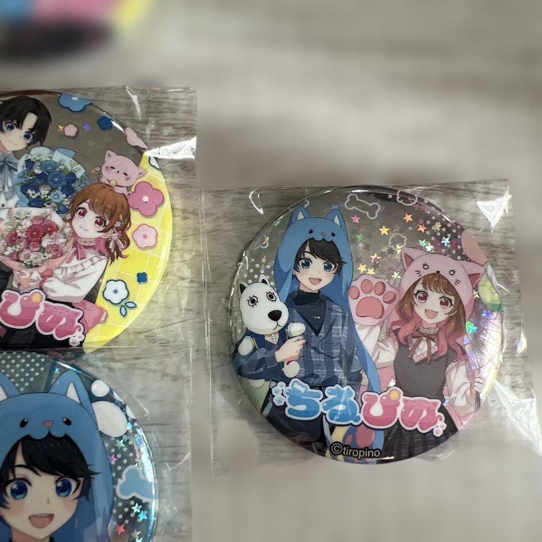 ちろぴの　よみうりランドはなびよりコラボ缶バッジ