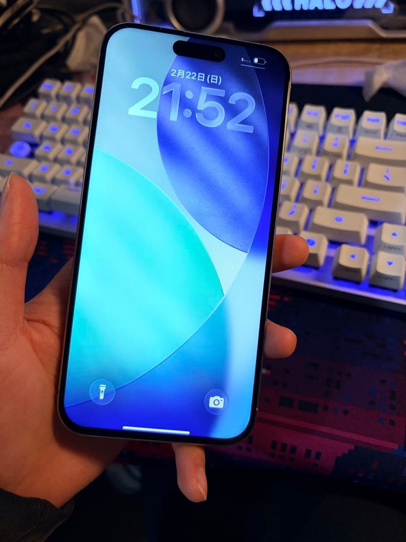 極美品iPhone15Promax 256G/US/100%/SIMフリ