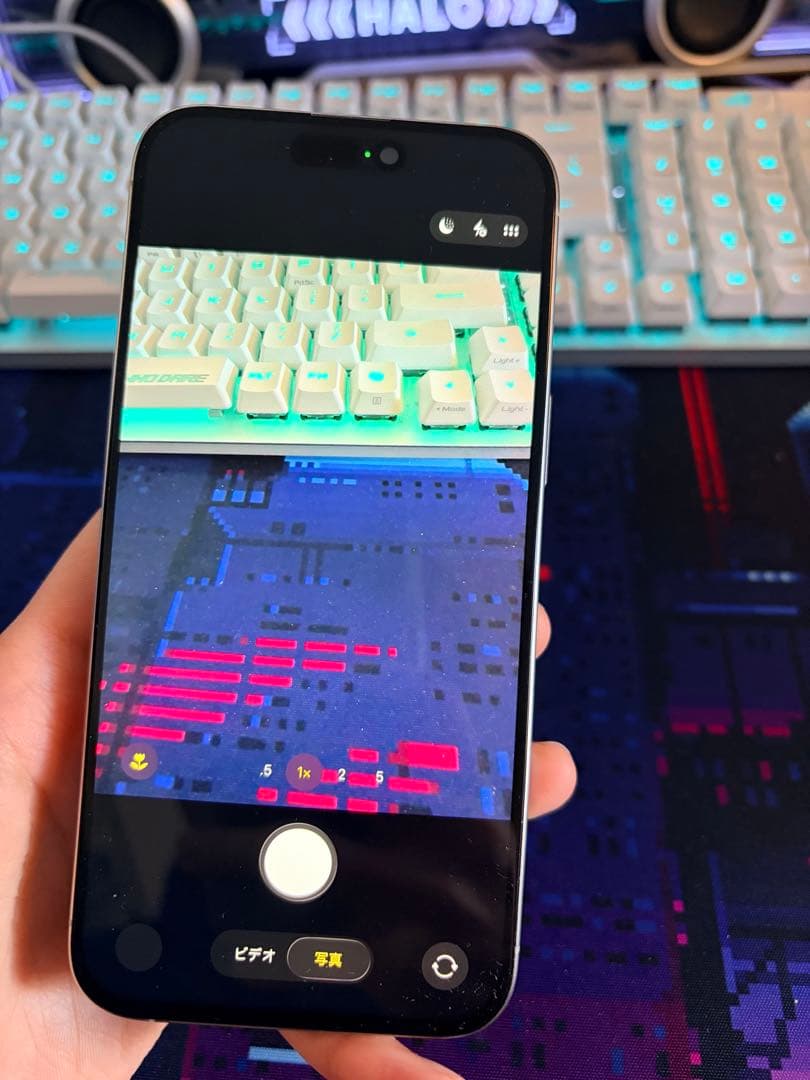 極美品iPhone15Promax 256G/US/100%/SIMフリ