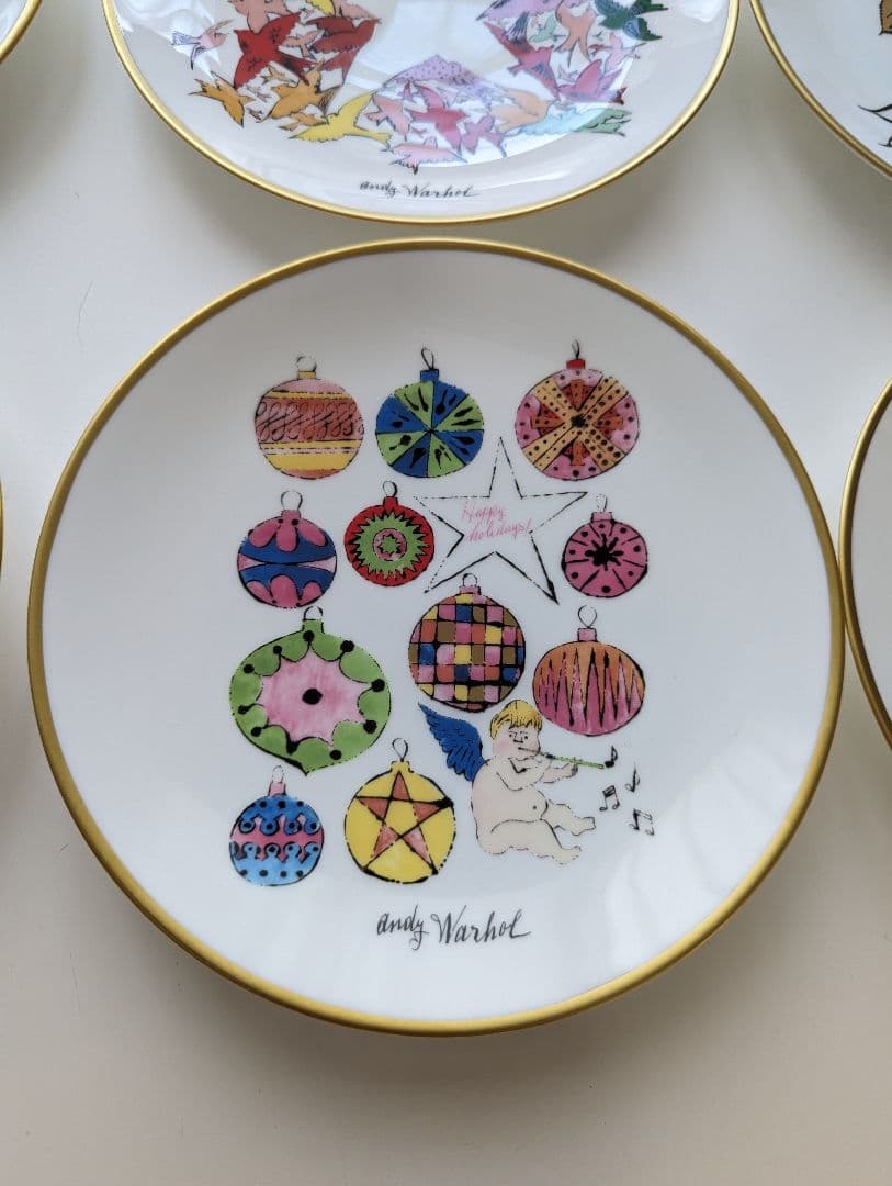 ティファニー プレート アンディ・ウォーホル クリスマス