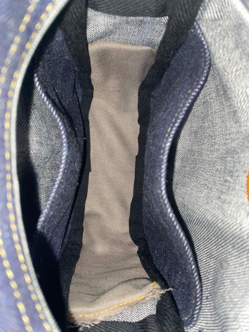 ハンドメイド☆岡山デニム♪ハチワレ☆黒ネコ☆ショルダーバッグ