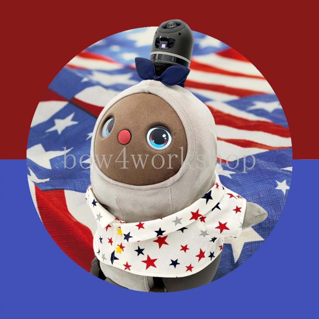 ラボット LOVOT ラボットの服ハンドメイド　星柄シャツ