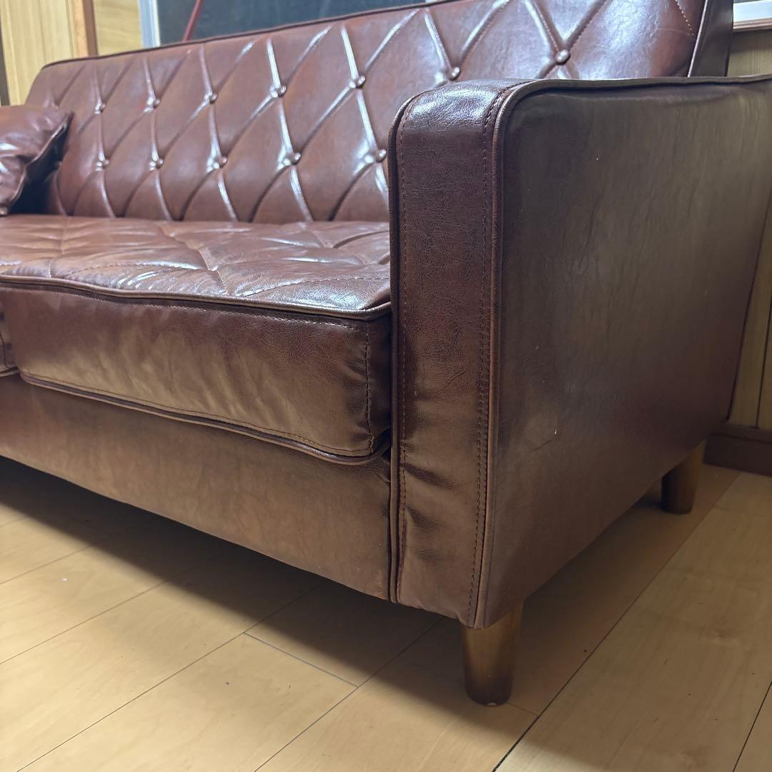 ☆オシャレソファ　オットマン付き