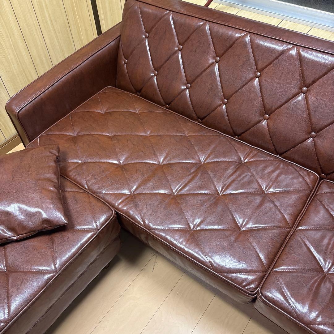 ☆オシャレソファ　オットマン付き