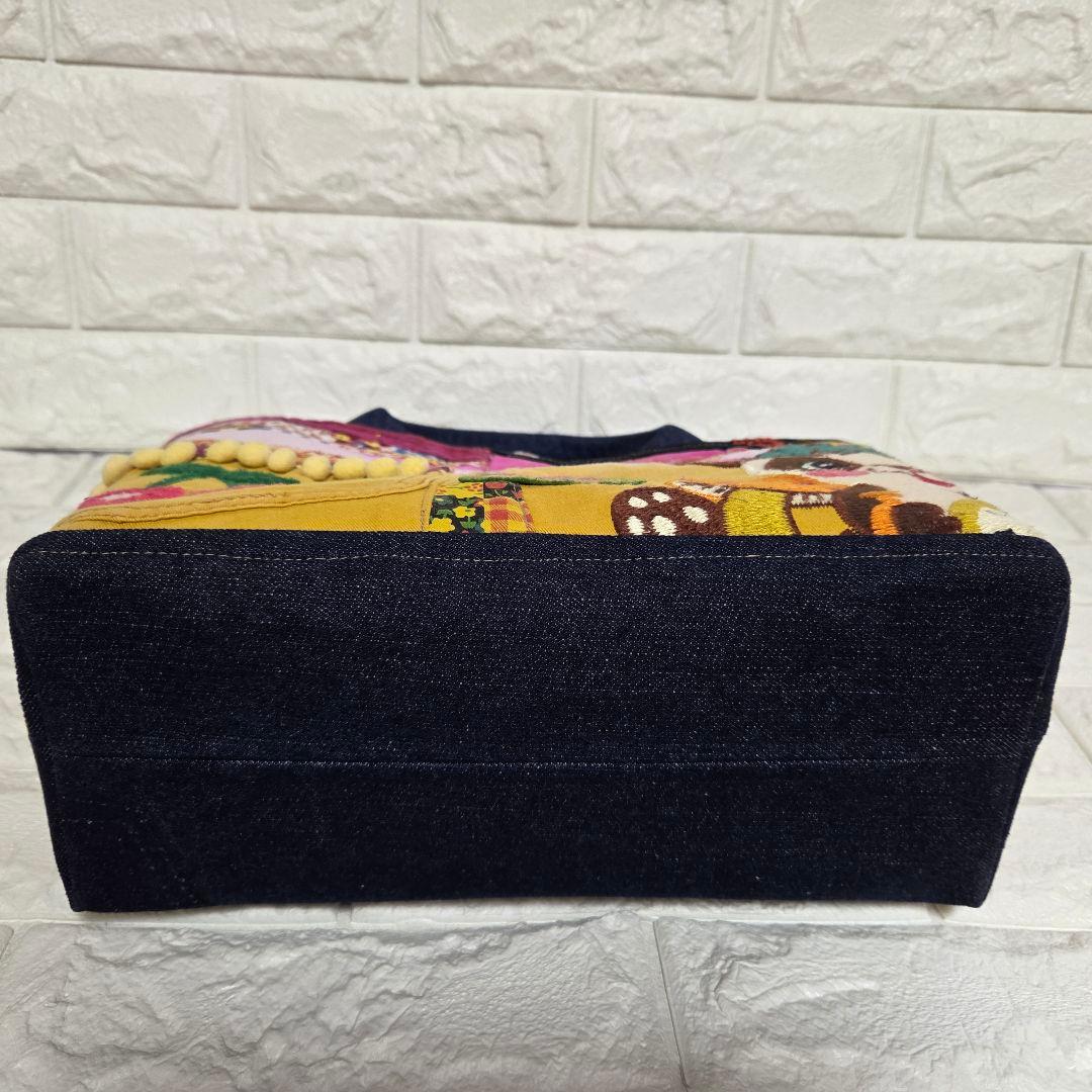 【SA様☘️専用】927 デニム＊リメイク＊パンダ＊バッグ＊トートバッグ