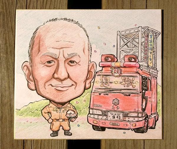 似顔絵 敬老の日プレゼント 還暦 喜寿 傘寿 米寿 卒寿 白寿 百寿 背景付き