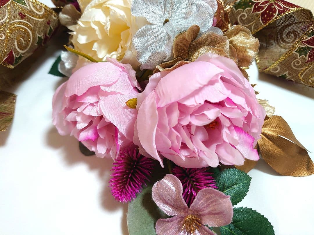 himeno様《縦型ガーランドスワッグ》 造花　アーティフィシャル　クリスマス