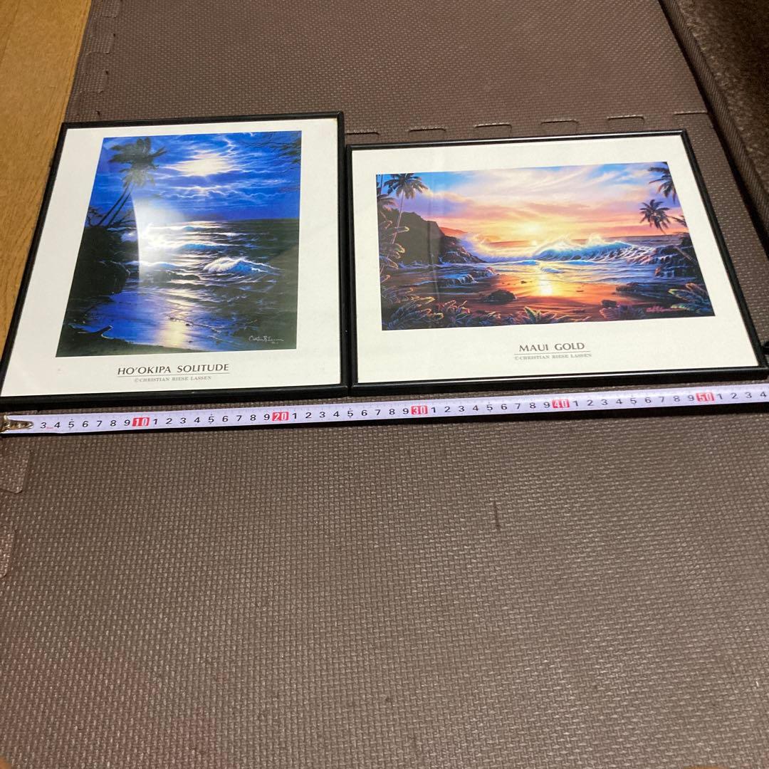 アートプリント ／ クリスチャン・ラッセン ／「 MAUI GOLD 」.2点