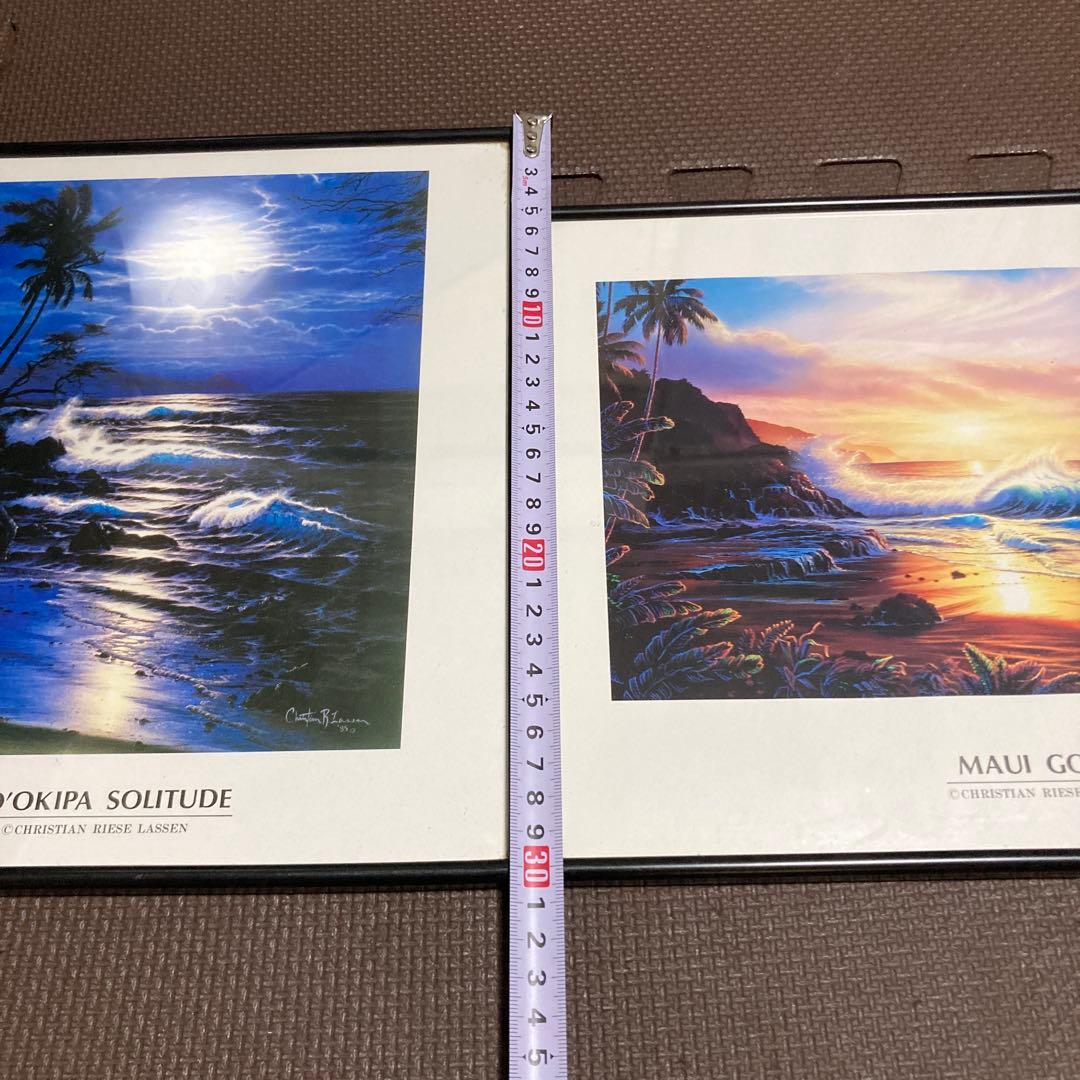 アートプリント ／ クリスチャン・ラッセン ／「 MAUI GOLD 」.2点