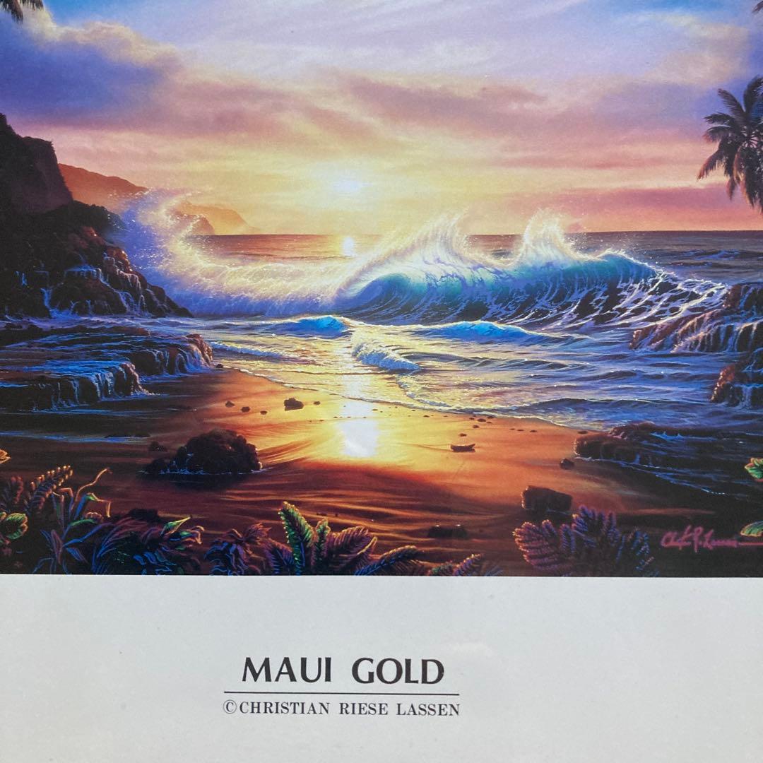 アートプリント ／ クリスチャン・ラッセン ／「 MAUI GOLD 」.2点