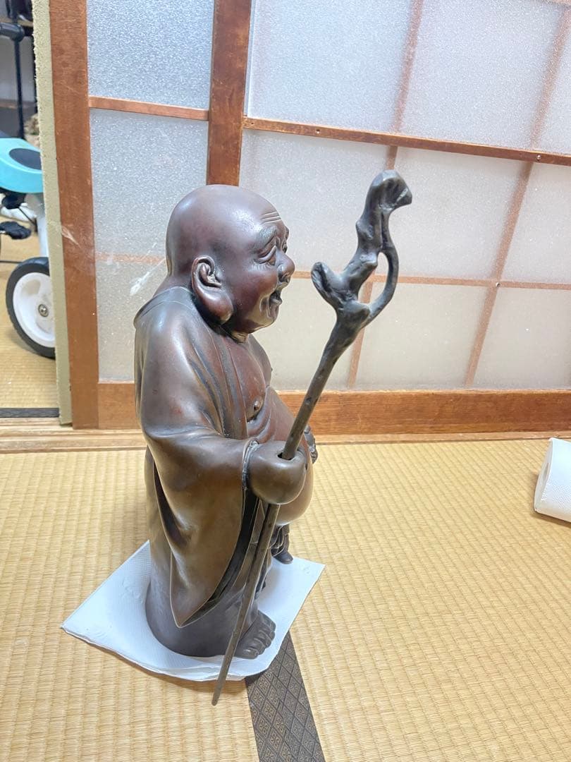 銅製仏像風キャラクター 約40cm