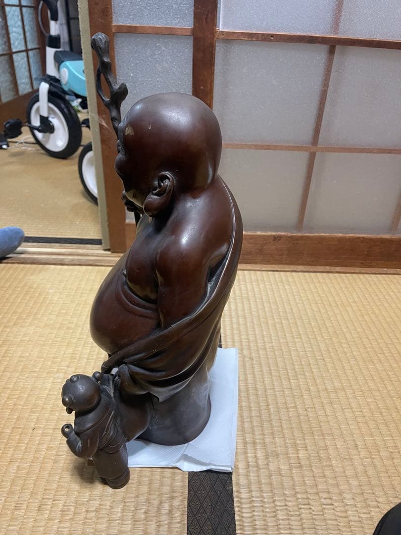 銅製仏像風キャラクター 約40cm
