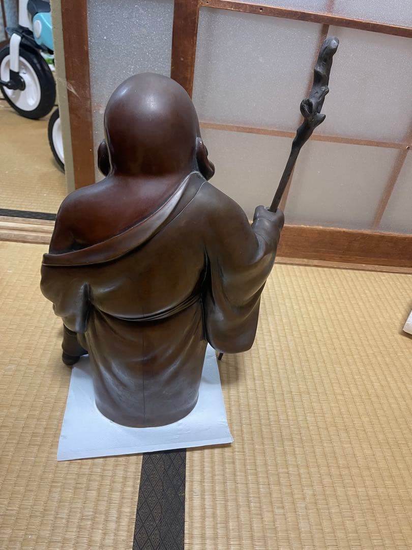 銅製仏像風キャラクター 約40cm