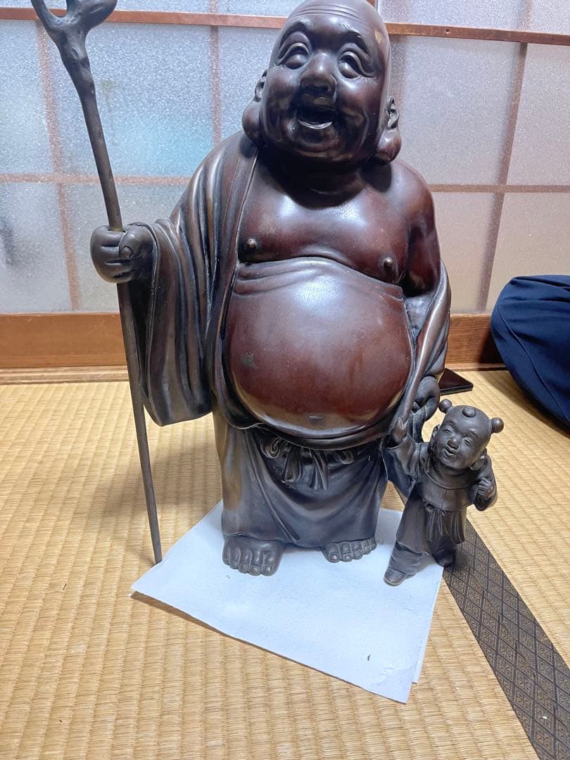 銅製仏像風キャラクター 約40cm