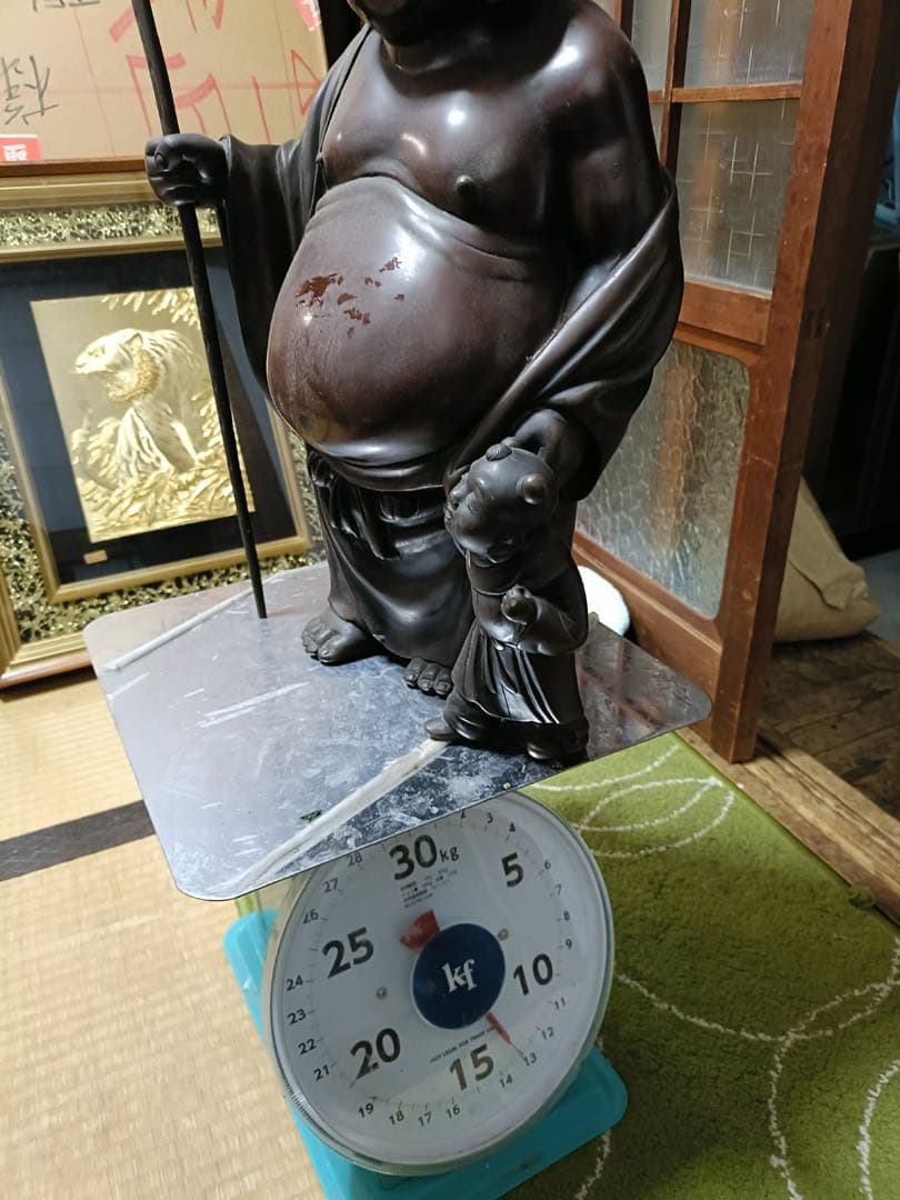 銅製仏像風キャラクター 約40cm