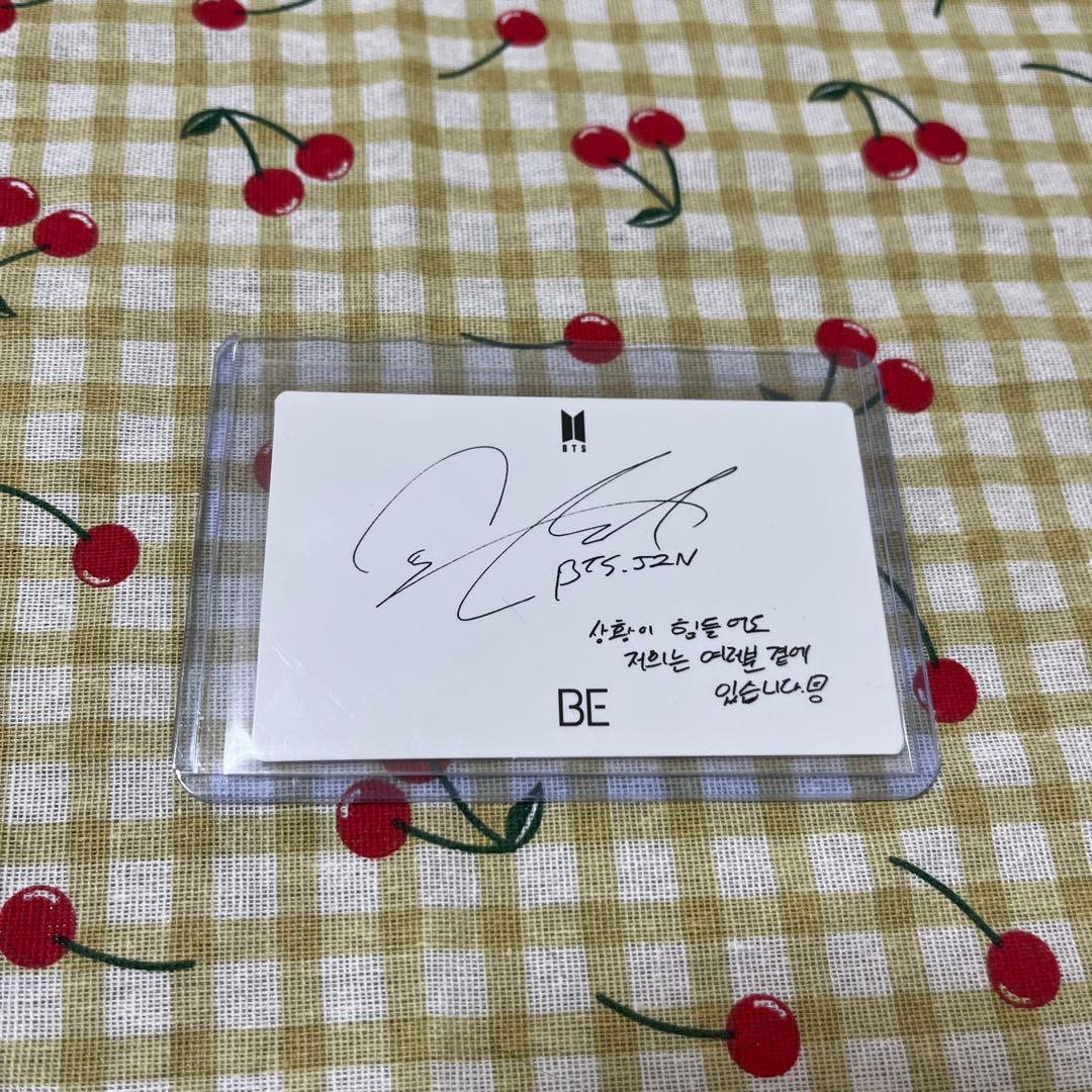 BTS バンタン ジン BE 韓国 レア 未公開フォト ラキドロ トレカ