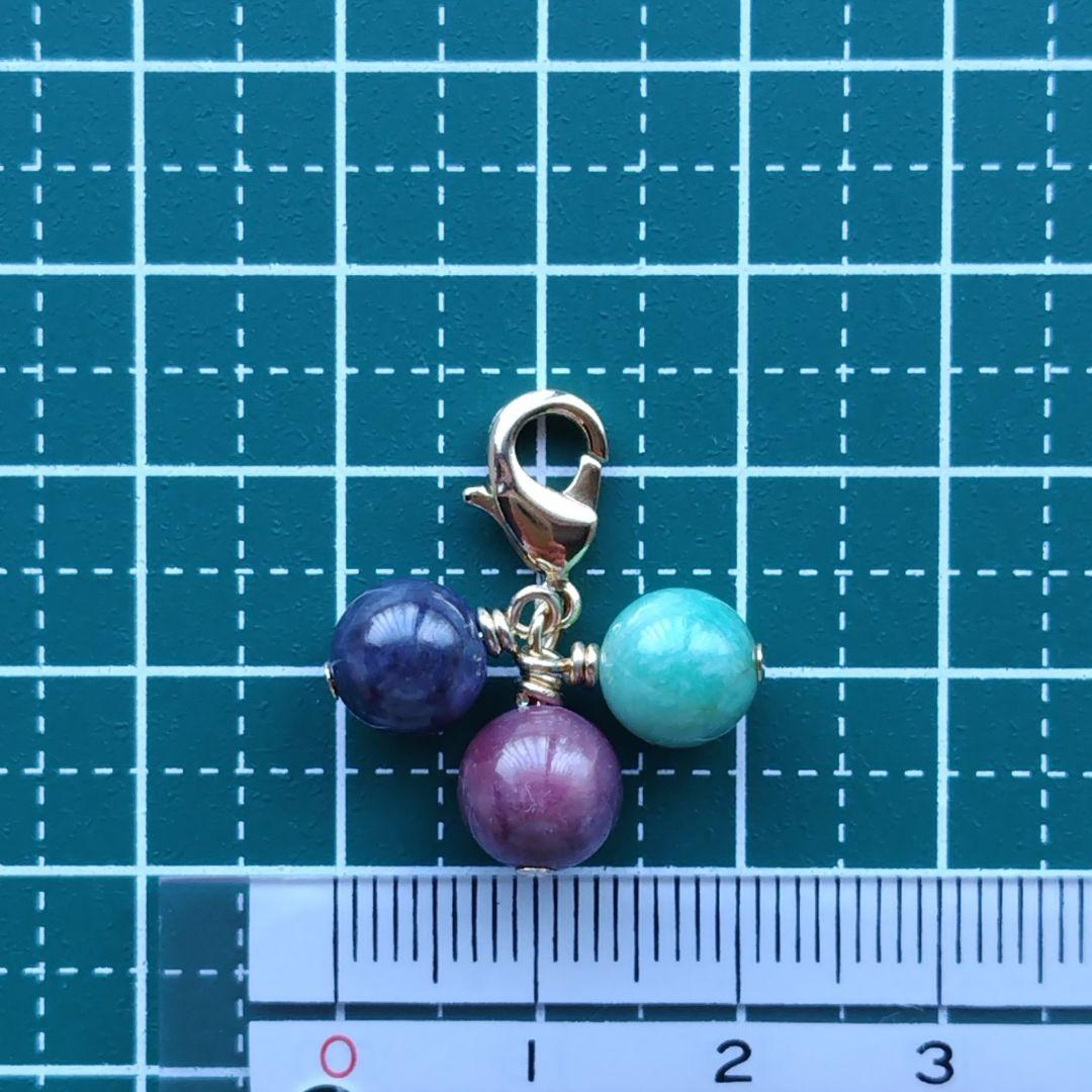 No.1388 サファイア ルビー エメラルド ペンダントトップ チャーム