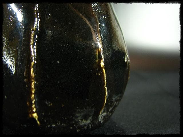 石井隆寛 黒釉 ぐい呑 師 隠崎隆一 茶道具 酒器 c652