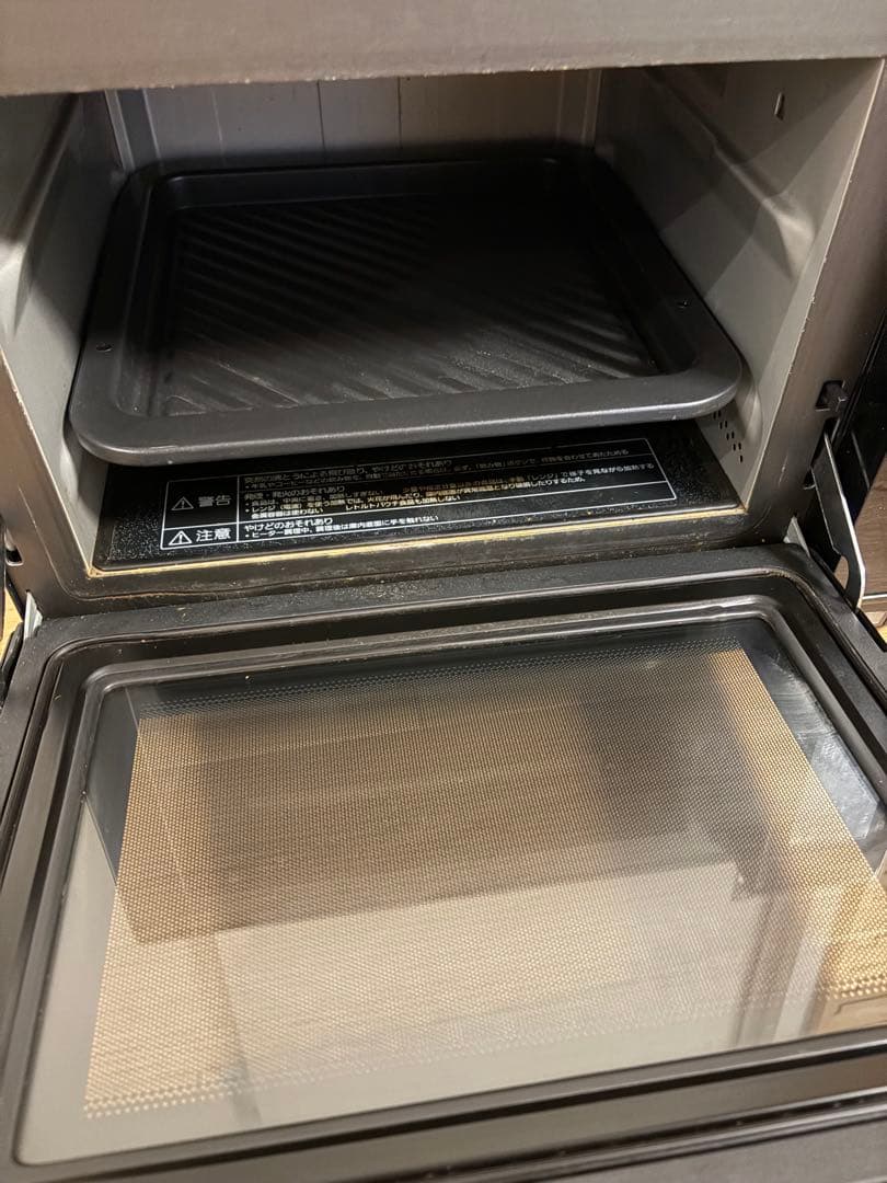 【ジャンク品】Panasonic Bistro 電子レンジ 黒色