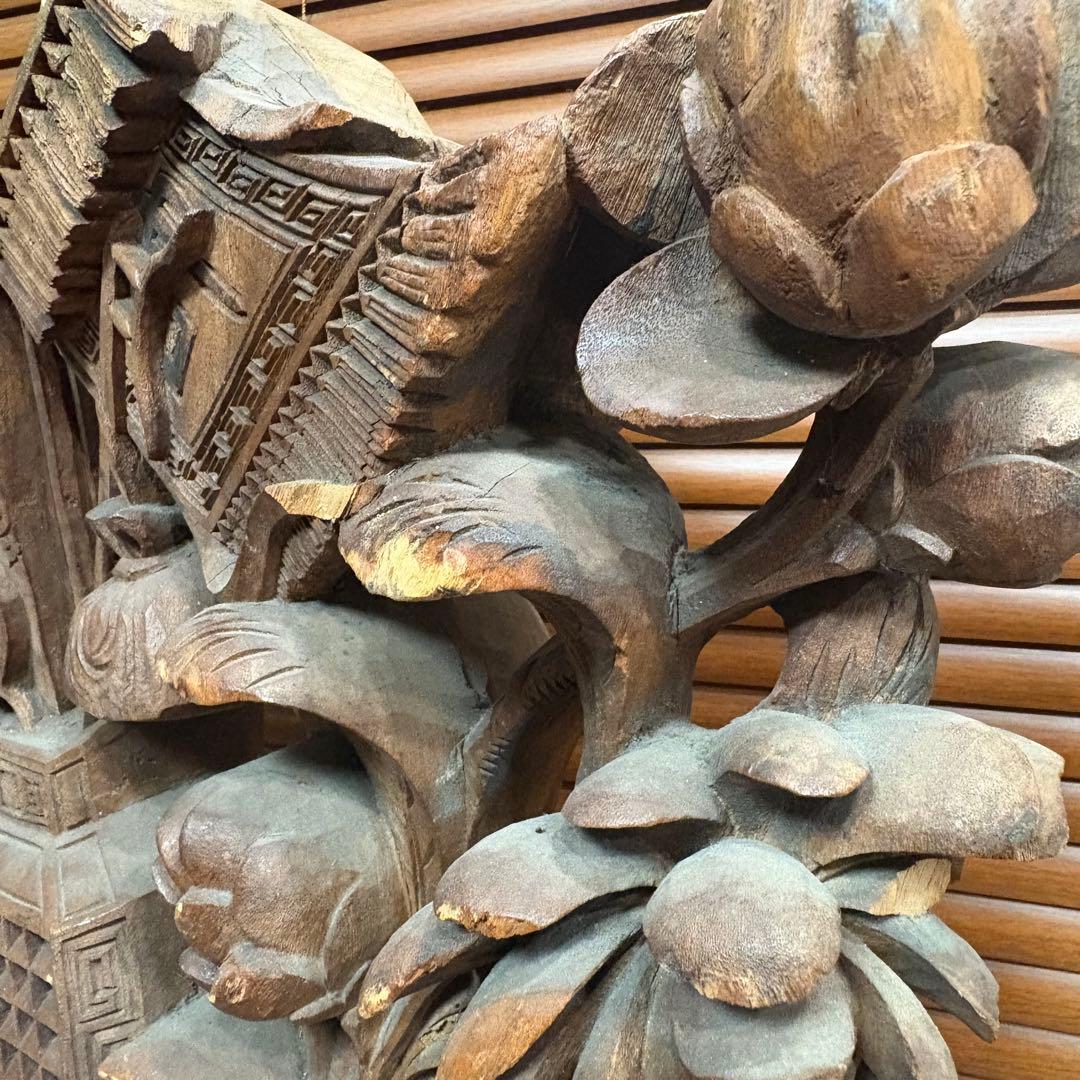 中国で購入　木彫　彫刻