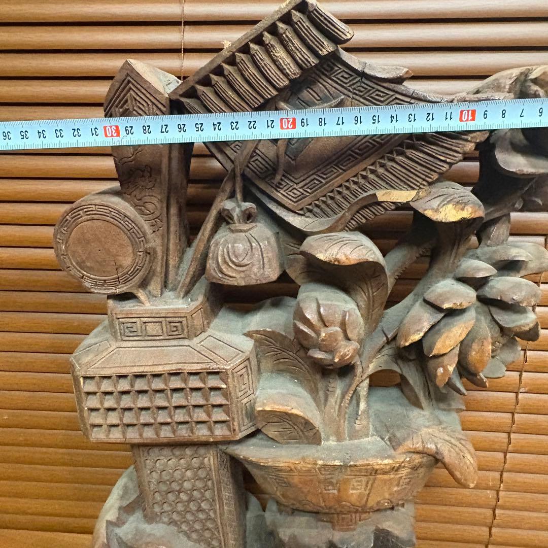 中国で購入　木彫　彫刻