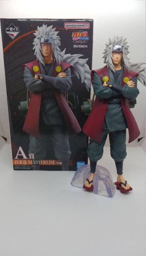 一番くじ NARUTO-ナルト- 疾風伝 伝説の三忍　3体セット　おまけ色紙付き