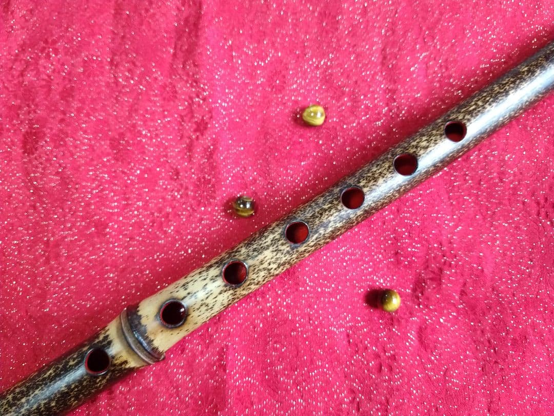 79 和笛 眞笛 竹笛 古典調七穴四本調子 指穴小さめ　根岸篠笛工房