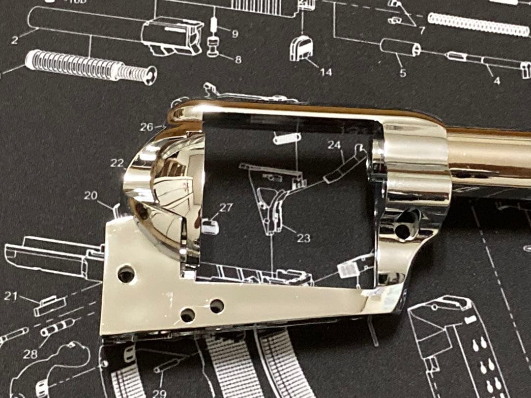 新品 未使用 ハートフォード SAA シルバー アーティラリー バレルフレーム