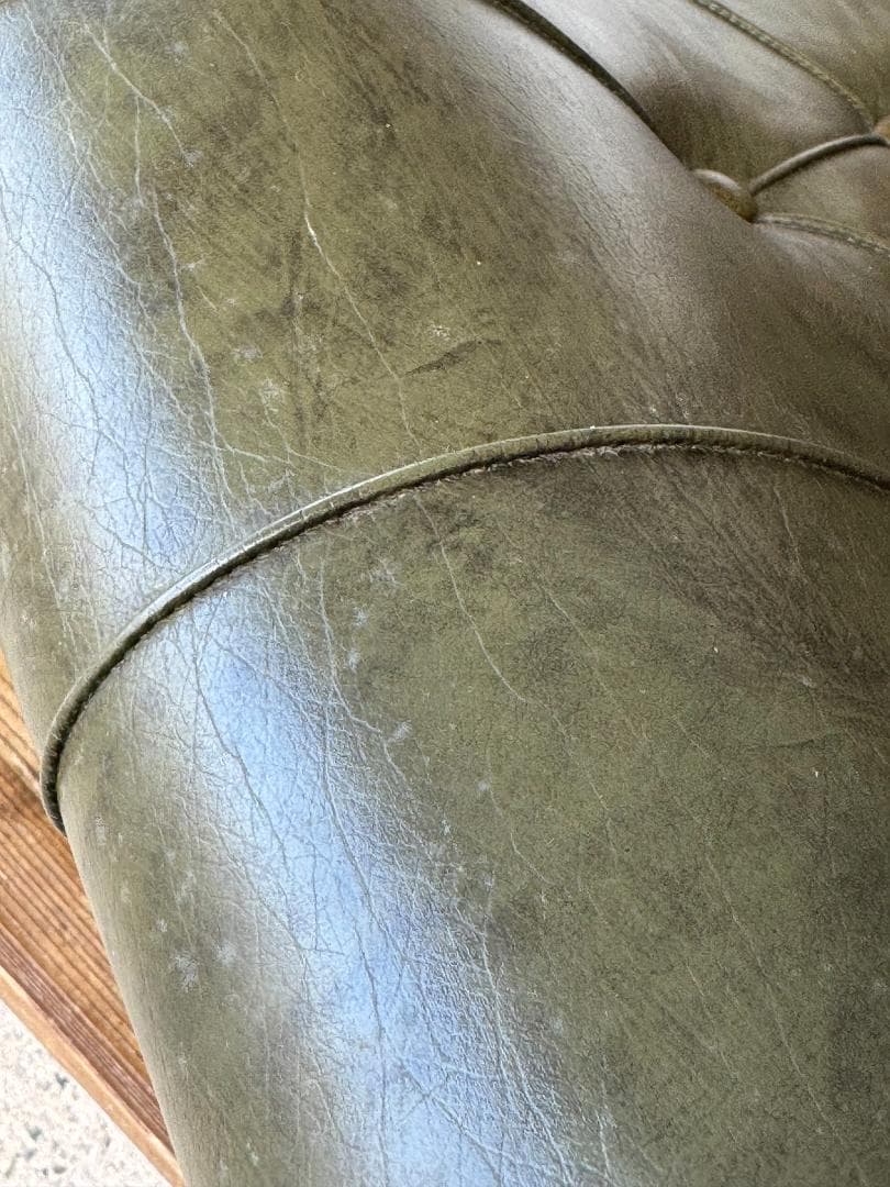 イタリア 本革ロッキングチェア クラシック アンティーク チェスターフィールド