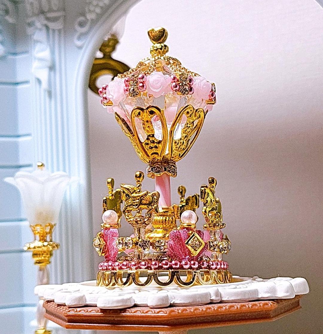 ハンドメイド ミニチュア プリンセス メリーゴーランド