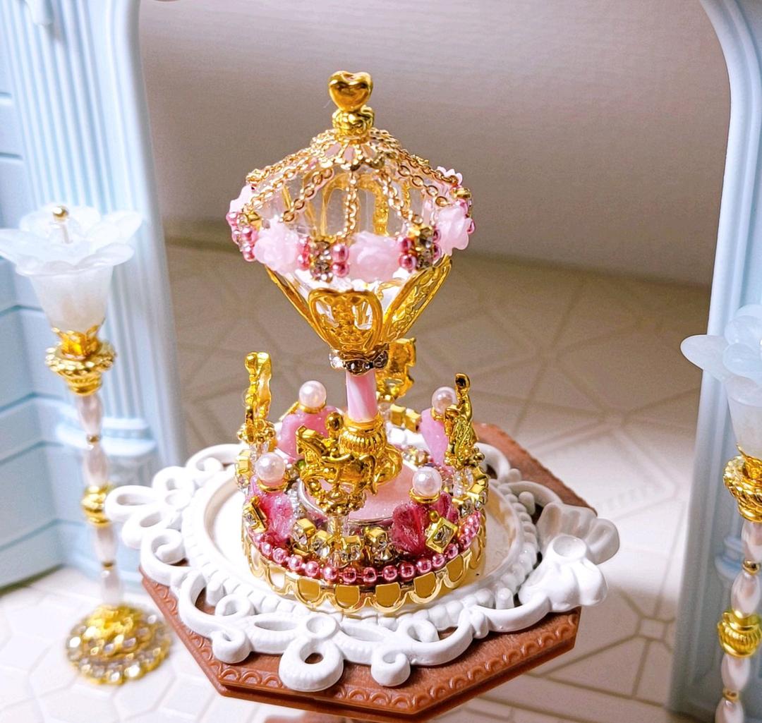 ハンドメイド ミニチュア プリンセス メリーゴーランド