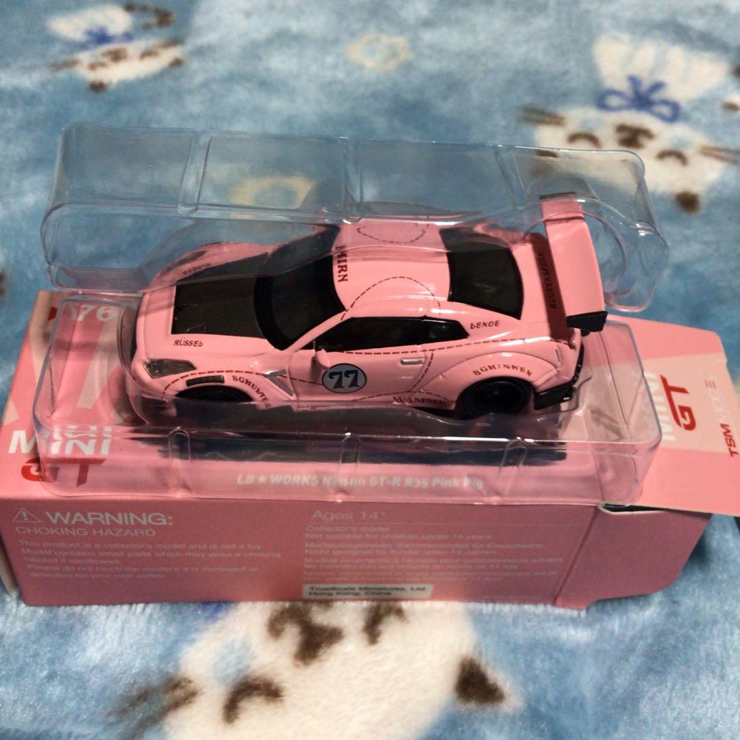 ミニカー MINI GT GT-R R35 Pink Pig