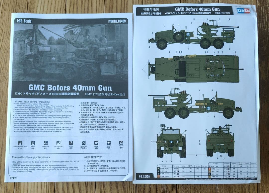 希少 ホビーボス 1/35 GMC トラック ボーフォス40mm機関砲装備型