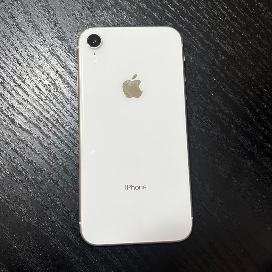 美品 動作正常 iPhone XR ホワイト 128GB