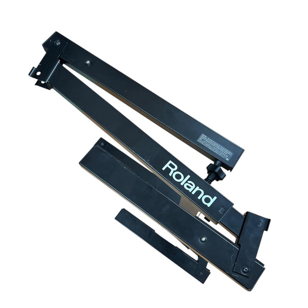 【良品】Roland 電子ピアノ用 シンセサイザー用スタンド 黒 KS-18Z