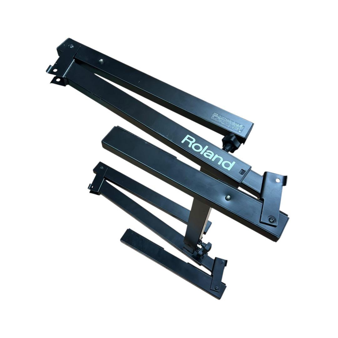 【良品】Roland 電子ピアノ用 シンセサイザー用スタンド 黒 KS-18Z