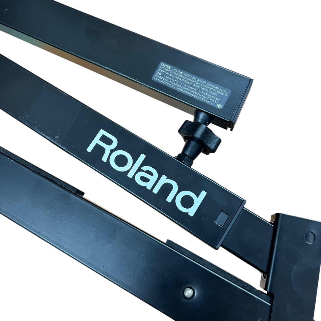 【良品】Roland 電子ピアノ用 シンセサイザー用スタンド 黒 KS-18Z