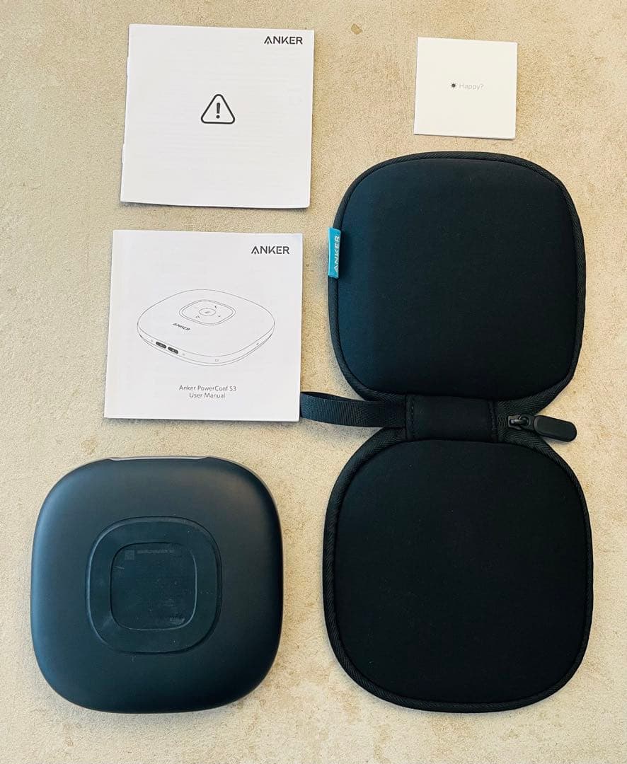 Anker PowerConf S3 グレー ファブリック マイク　スピーカー