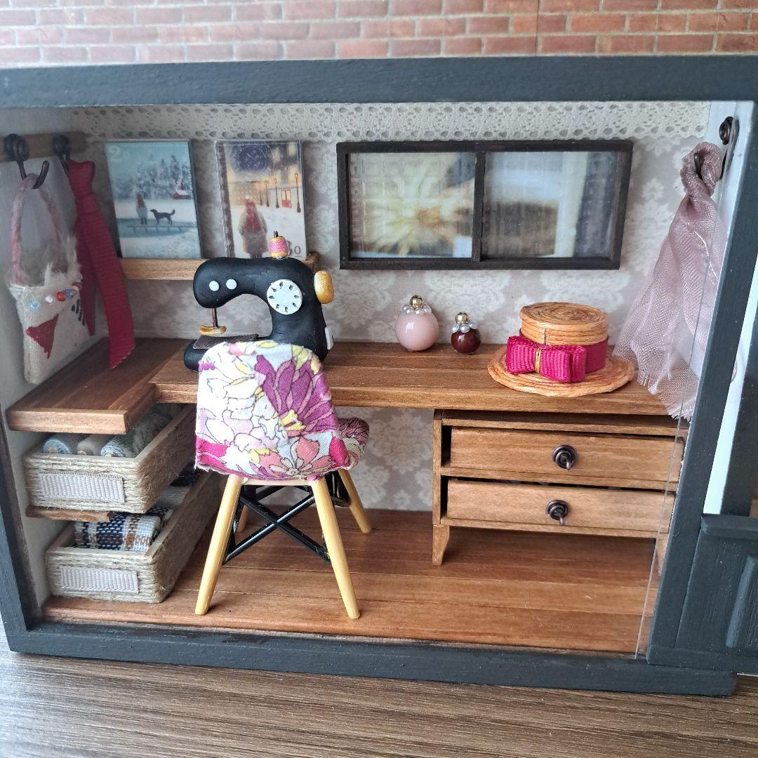 203 ミニチュアソーイングルーム ドールハウス シルバニアファミリー