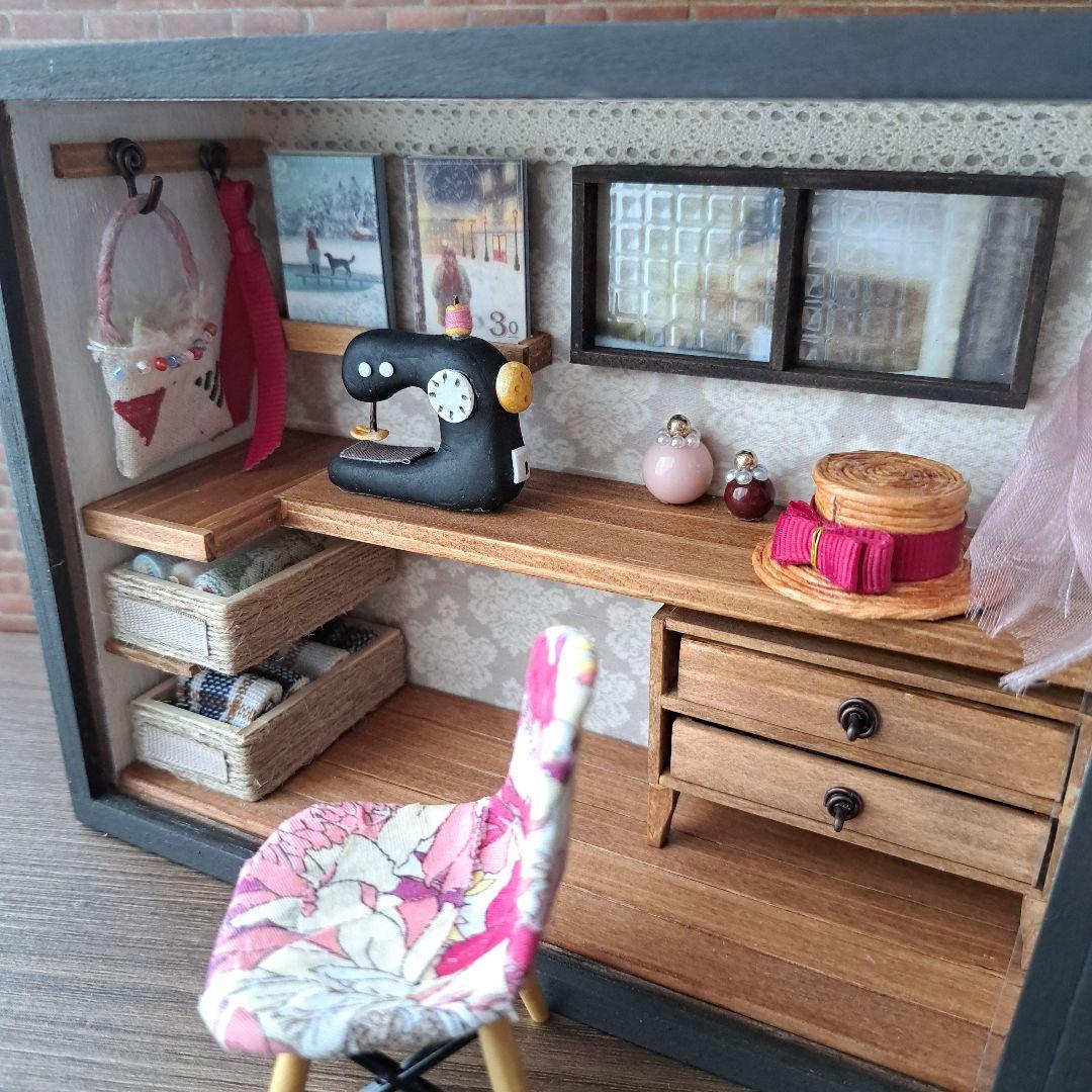 203 ミニチュアソーイングルーム ドールハウス シルバニアファミリー