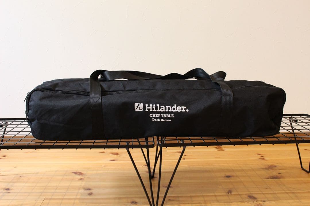 Hilander アウトドアテーブル ダークブラウン