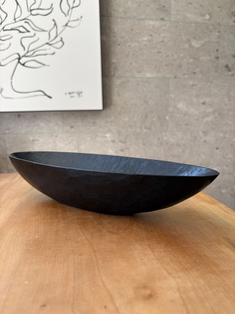 三谷龍二　漆　ボウル　楕円　木工作家
