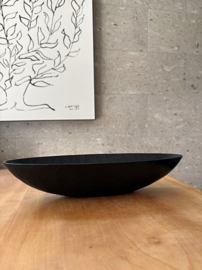三谷龍二　漆　ボウル　楕円　木工作家