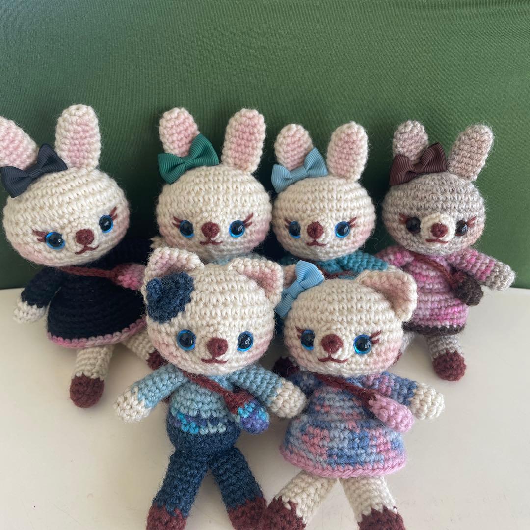 Miオーダーページ！　ハンドメイド　あみぐるみ６点おまとめ