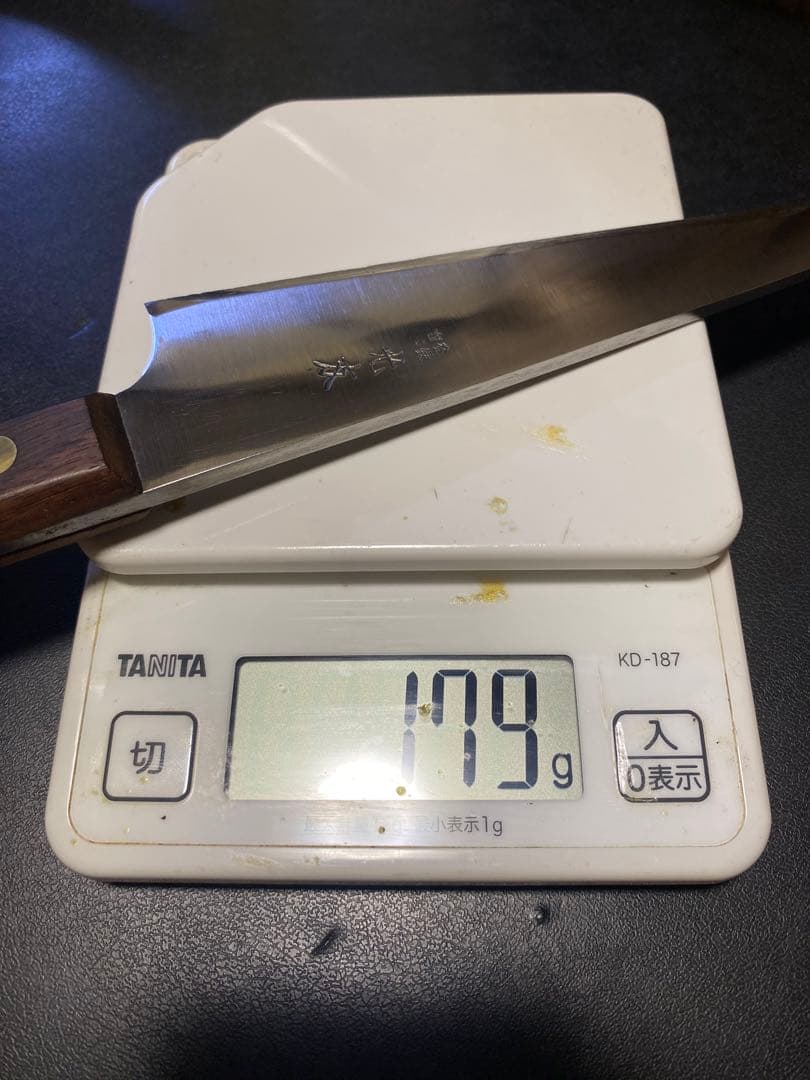 【最終価格】　高橋刃物　光友　本焼　骨スキ　ガラサキ　18cm 6寸　左　出刃