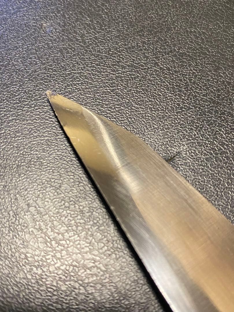 【最終価格】　高橋刃物　光友　本焼　骨スキ　ガラサキ　18cm 6寸　左　出刃